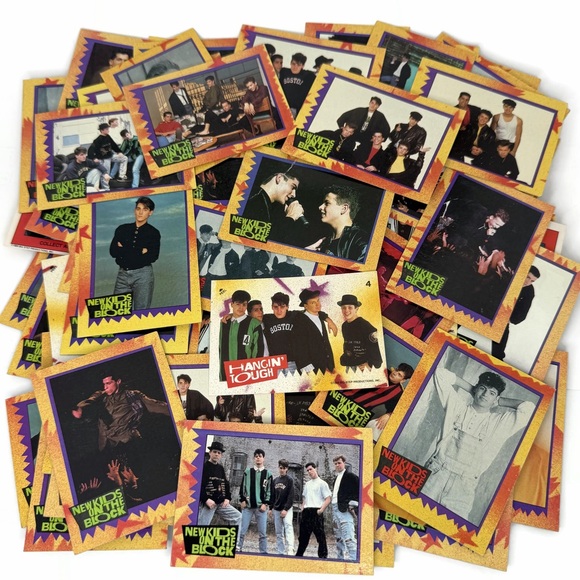 Other - Vintage New Kids on the Block Trading Cards Lot of 100+ Cards